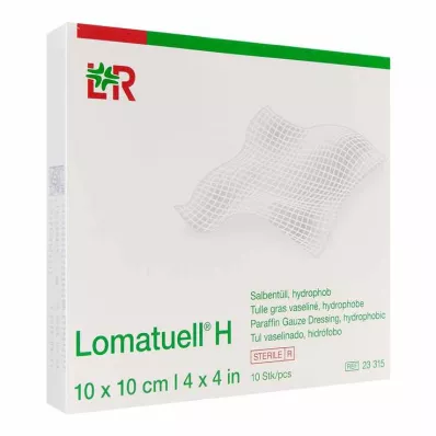 LOMATUELL H Salvtüll 10x10 cm steriilne, 10 tk