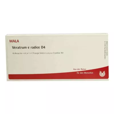 VERATRUM E radice D 4 ampulli, 10X1 ml