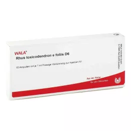 RHUS TOXICODENDRON E foliis D 6 ampulli, 10X1 ml