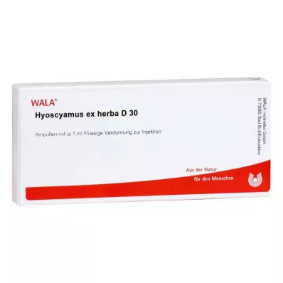 HYOSCYAMUS EX Herba D 30 ampulli, 10X1 ml HYOSCYAMUS EX Herba D 30 ampulli, 10X1 ml