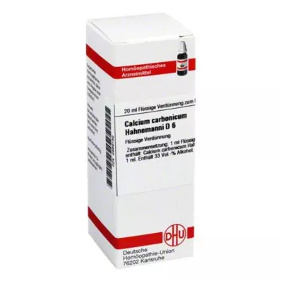 CALCIUM CARBONICUM Hahnemanni D 6 lahjendus, 20 ml