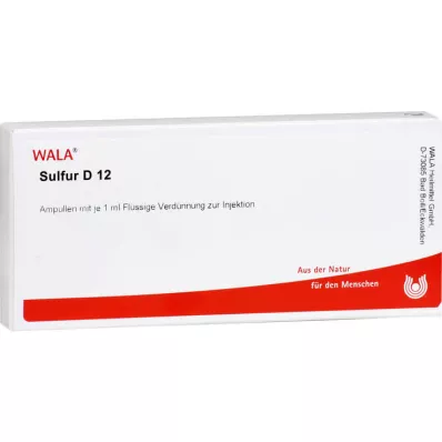 SULFUR D 12 ampulli, 10X1 ml