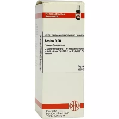 ARNICA D 20 lahjendus, 50 ml
