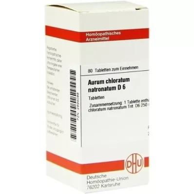 AURUM CHLORATUM NATRONATUM D 6 tabletti, 80 tk