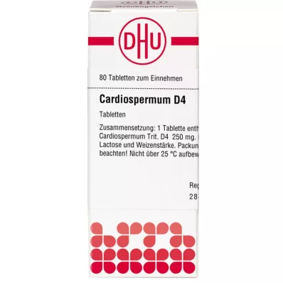 CARDIOSPERMUM D 4 tabletti, 80 tk