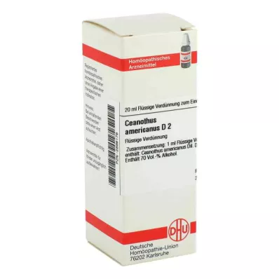 CEANOTHUS AMERICANUS D 2 Lahjendus, 20 ml