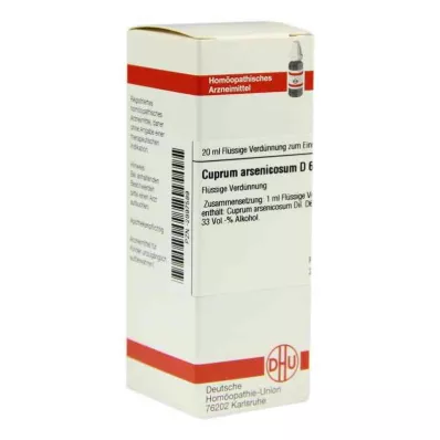 CUPRUM ARSENICOSUM D 6 Lahjendus, 20 ml