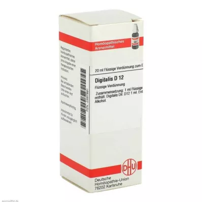 DIGITALIS D 12 Lahjendus, 20 ml DIGITALIS D 12 Lahjendus, 20 ml