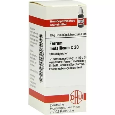 FERRUM METALLICUM C 30 graanulid, 10 g