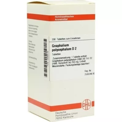 GNAPHALIUM POLYCEPHALUM D 2 tabletti, 200 tk