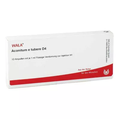 ACONITUM E tubere D 4 ampulli, 10X1 ml ACONITUM E tubere D 4 ampulli, 10X1 ml