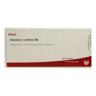 AESCULUS E semine D 6 ampulli, 10X1 ml