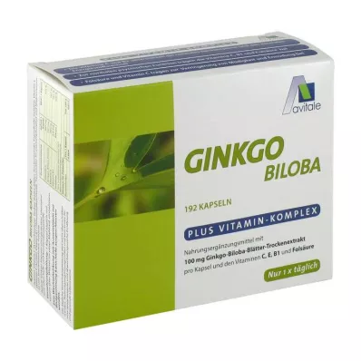 GINKGO 100 mg kapslid+B1+C+E, 192 tk GINKGO 100 mg kapslid+B1+C+E, 192 tk