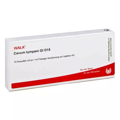 CAVUM tympani GL D 15 ampulli, 10X1 ml CAVUM tympani GL D 15 ampulli, 10X1 ml