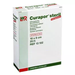 CURAPOR Haavaside steriilne läbipaistev 8x10 cm, 25 tk