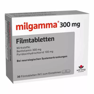 MILGAMMA 300 mg õhukese polümeerikattega tabletid, 30 tk MILGAMMA 300 mg õhukese polümeerikattega tabletid, 30 tk