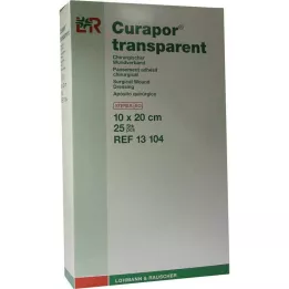 CURAPOR Haavaside steriilne läbipaistev 10x20 cm, 25 tk