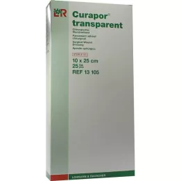 CURAPOR Haavaside steriilne läbipaistev 10x25 cm, 25 tk