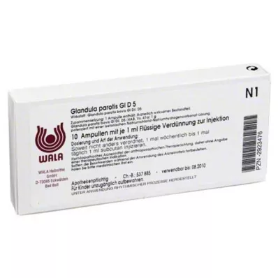 GLANDULA PAROTIS GL D 5 ampulli, 10X1 ml