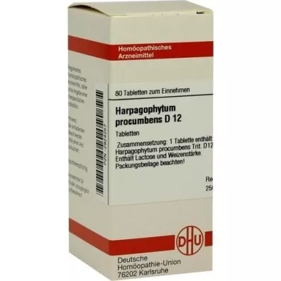 HARPAGOPHYTUM PROCUMBENS D 12 tabletti, 80 tk