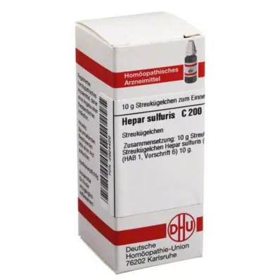 HEPAR SULFURIS C 200 graanulid, 10 g HEPAR SULFURIS C 200 graanulid, 10 g