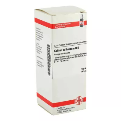 KALIUM SULFURICUM D 6 Lahjendus, 50 ml