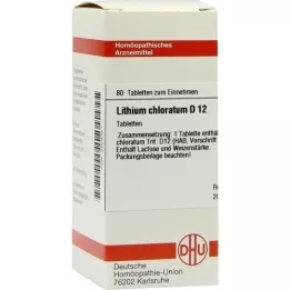 LITHIUM CHLORATUM D 12 tabletti, 80 tk