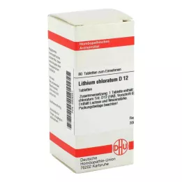 LITHIUM CHLORATUM D 12 tabletti, 80 tk