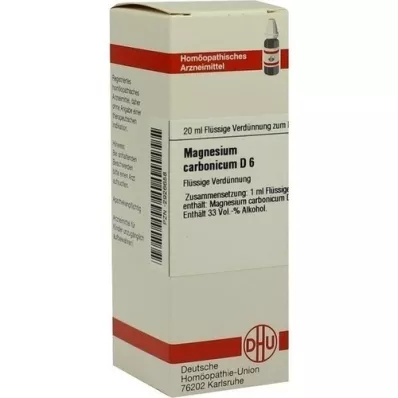 MAGNESIUM CARBONICUM D 6 Lahjendus, 20 ml