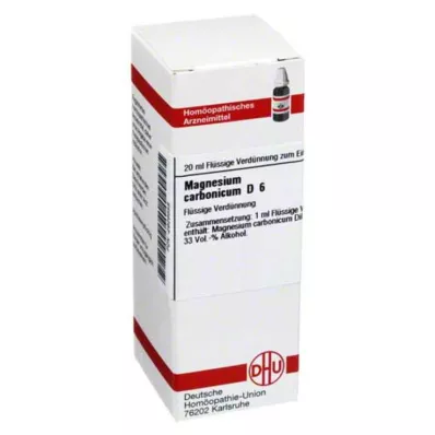 MAGNESIUM CARBONICUM D 6 Lahjendus, 20 ml