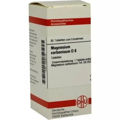 MAGNESIUM CARBONICUM D 8 tabletti, 80 tk