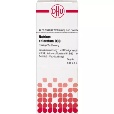 NATRIUM CHLORATUM D 30 Lahjendus, 50 ml