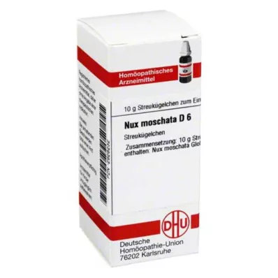 NUX MOSCHATA D 6 kapslit, 10 g NUX MOSCHATA D 6 kapslit, 10 g