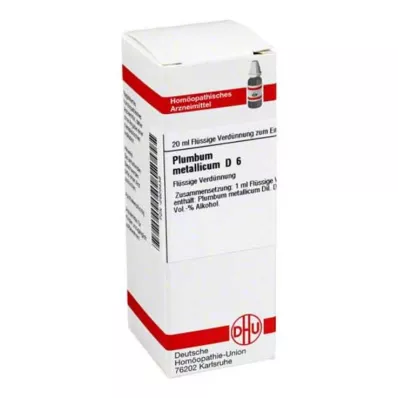PLUMBUM METALLICUM D 6 Lahjendus, 20 ml