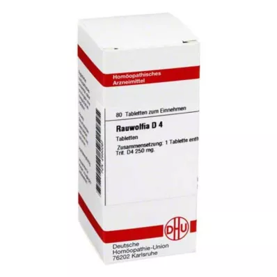 RAUWOLFIA D 4 tabletti, 80 tk RAUWOLFIA D 4 tabletti, 80 tk