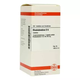 RHODODENDRON D 6 tabletti, 200 tk