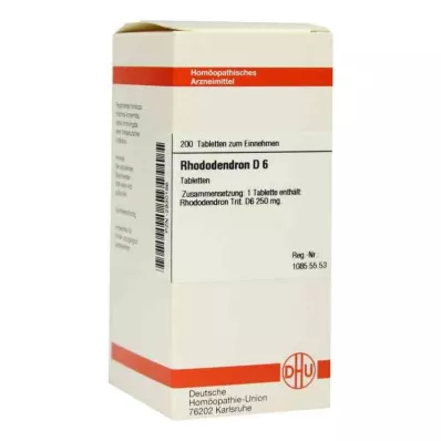 RHODODENDRON D 6 tabletti, 200 tk