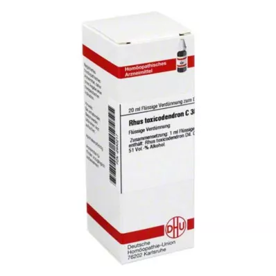 RHUS TOXICODENDRON C 30 lahjendus, 20 ml