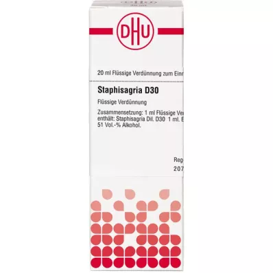 STAPHISAGRIA D 30 Lahjendus, 20 ml