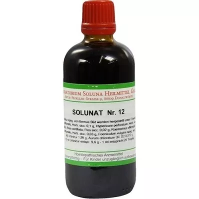 SOLUNAT nr.12 tilgad, 100 ml