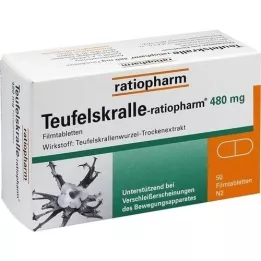 TEUFELSKRALLE-RATIOPHARM Õhukese polümeerikattega tabletid, 50 tk