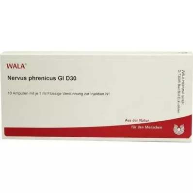 NERVUS PHRENICUS GL D 30 ampulli, 10X1 ml NERVUS PHRENICUS GL D 30 ampulli, 10X1 ml