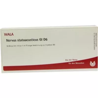 NERVUS STATOACUSTICUS GL D 6 ampulli, 10X1 ml NERVUS STATOACUSTICUS GL D 6 ampulli, 10X1 ml