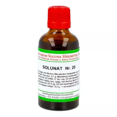 SOLUNAT nr.20 tilgad, 50 ml