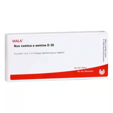NUX VOMICA E semine D 30 ampulli, 10X1 ml NUX VOMICA E semine D 30 ampulli, 10X1 ml