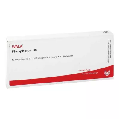 PHOSPHORUS D 8 ampulli, 10X1 ml
