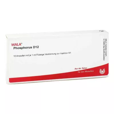 PHOSPHORUS D 12 ampulli, 10X1 ml PHOSPHORUS D 12 ampulli, 10X1 ml