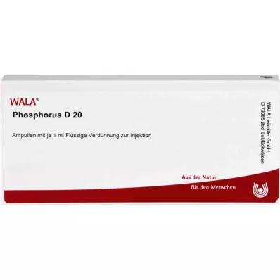 PHOSPHORUS D 20 ampulli, 10X1 ml