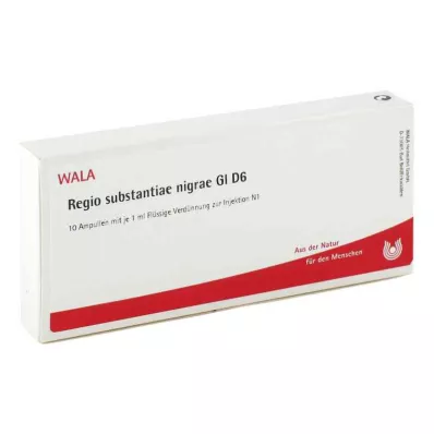 REGIO substantiae nigrae GL D 6 ampulli, 10X1 ml