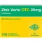 ZINK VERLA OTC 20 mg õhukese polümeerikattega tabletid, 100 tk